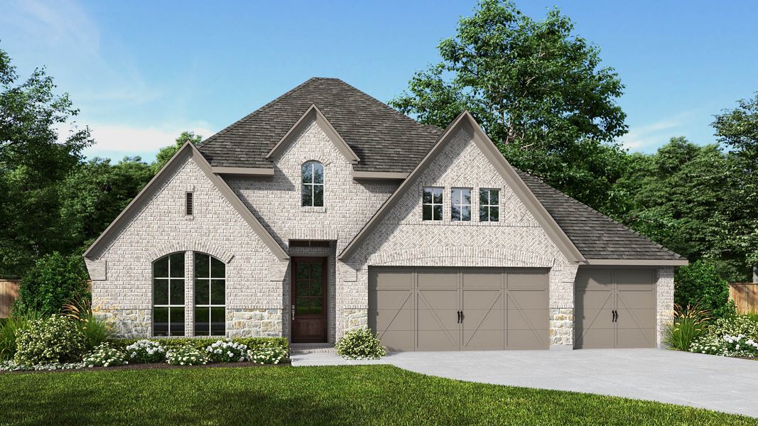 Front exterior of a home in the Hillstead community, located in Lavon, TX (Image 3).