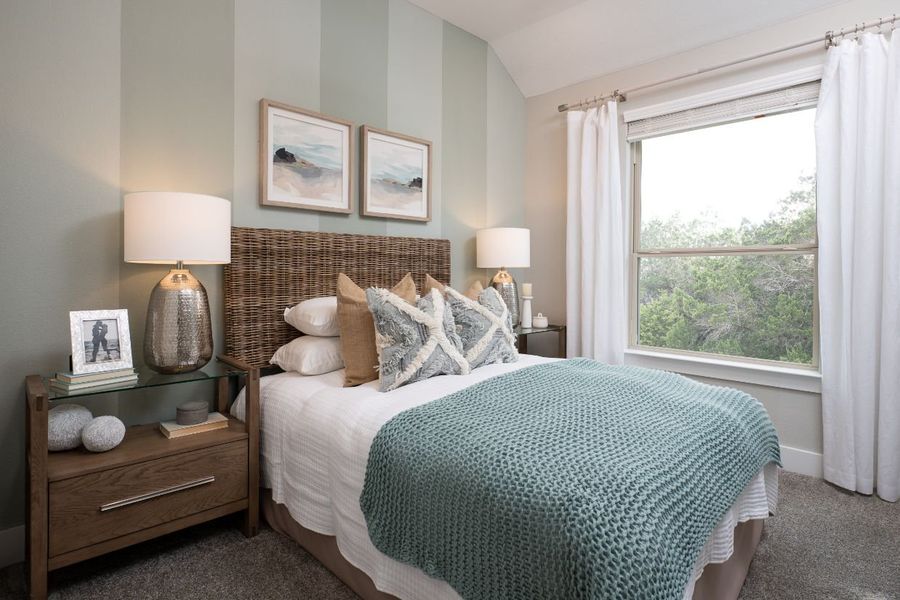 Furnished interior in a model home at Union Park in Aubrey (Image 5).