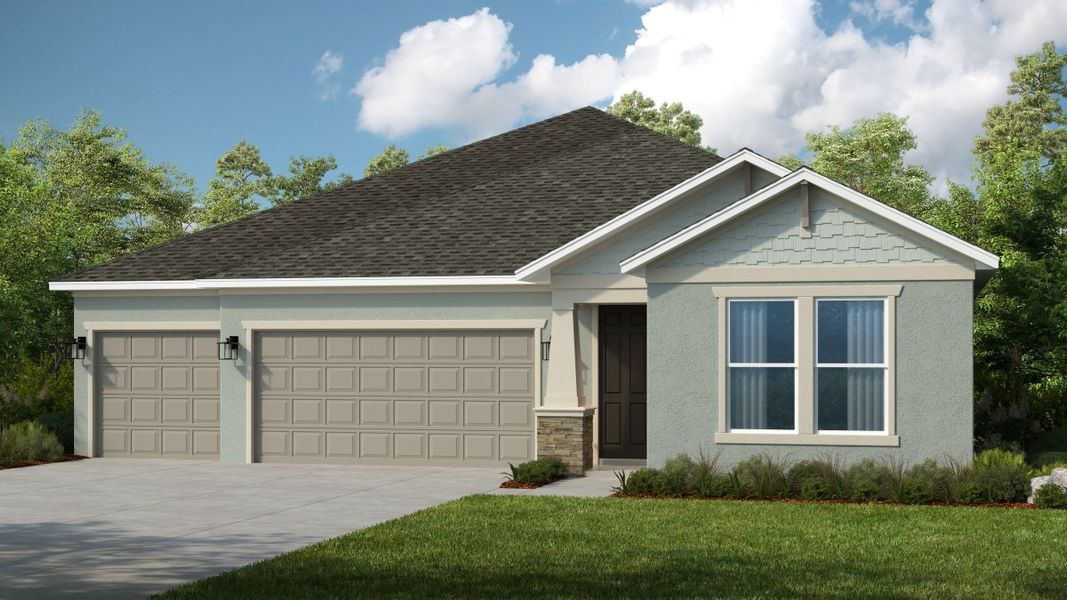 Front exterior of a home in the Windward Preserve community, located in Cocoa, FL (Image 3).