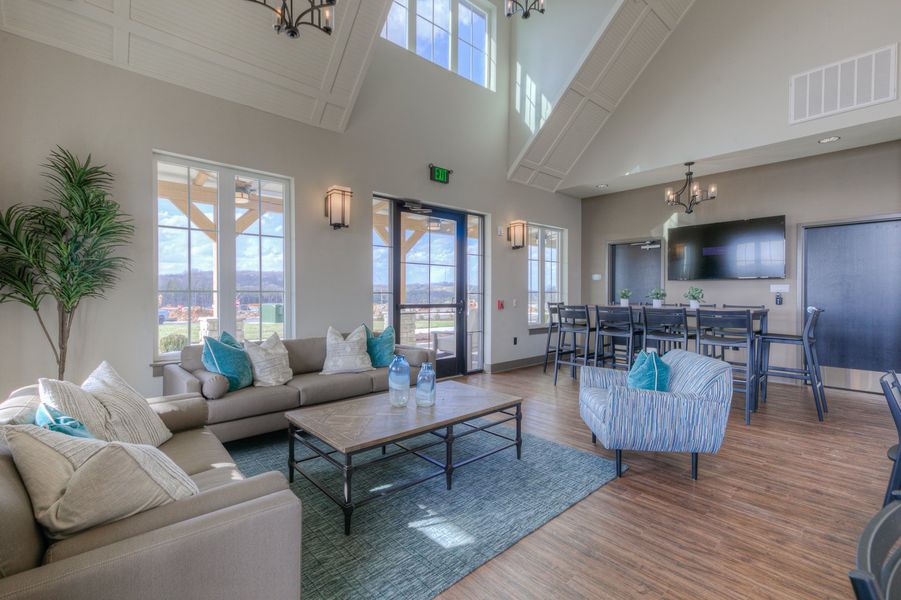 Furnished interior in a model home at The Preserve at Belle Pointe in Lebanon (Image 9).