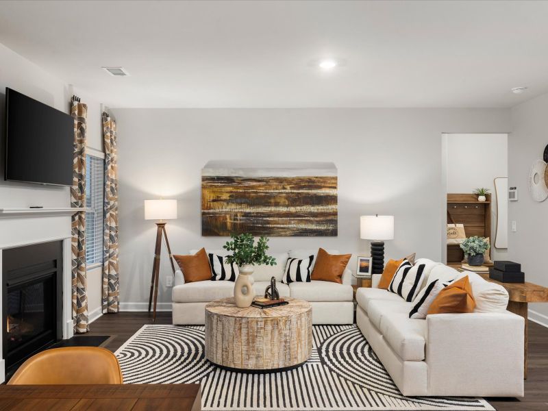 Furnished interior in a model home at Maxwell Commons in Easley (Image 6). Furnished interior in a model home at Maxwell Commons in Easley (Image 6).