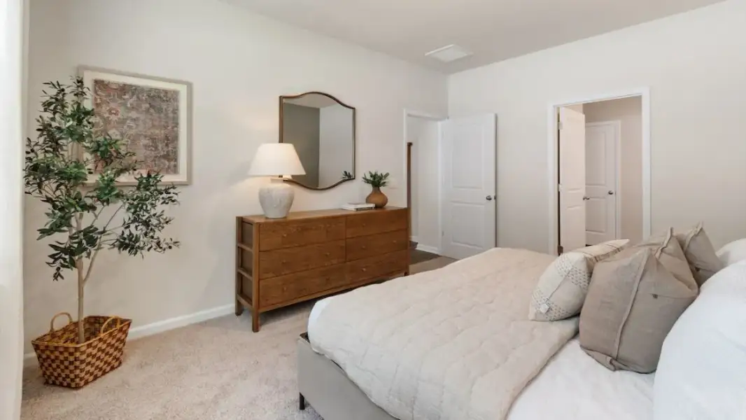 Furnished interior in a model home at Audra Oaks in Denton (Image 18).