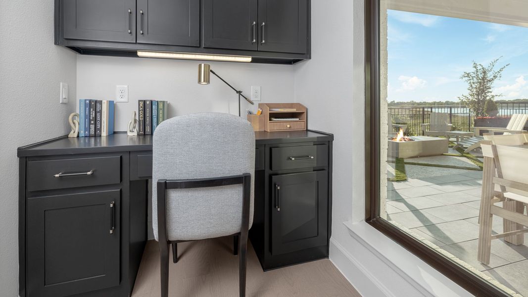 Furnished interior in a model home at Terraces 72' in Rockwall (Image 24).