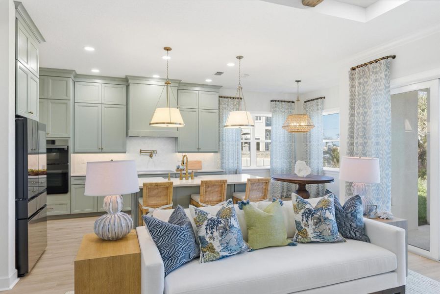Furnished interior in a model home at Beachview Cove in Ormond Beach (Image 43).