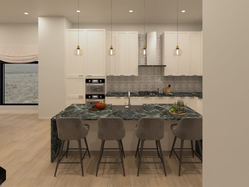 Furnished interior in a model home at Silver Falls in Houston (Image 26).