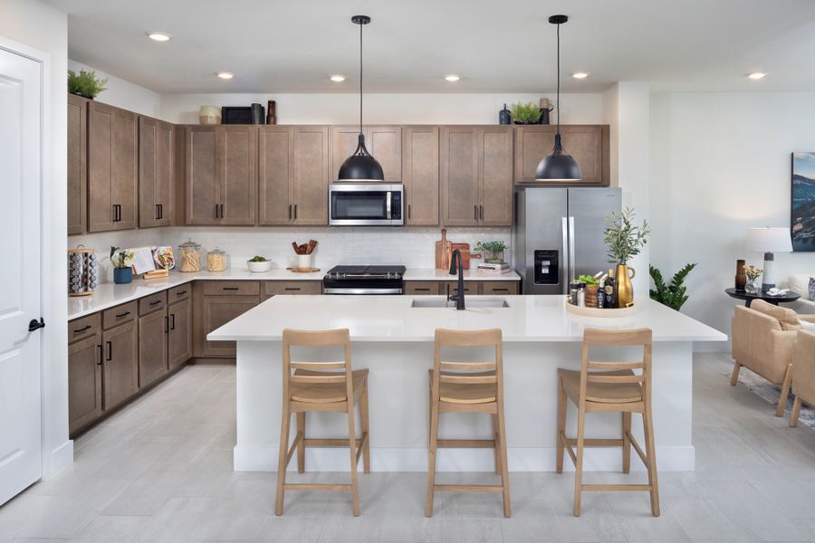 Furnished interior in a model home at Soleta at Starkey Ranch – Traditional Series in Odessa (Image 5). Furnished interior in a model home at Soleta at Starkey Ranch – Traditional Series in Odessa (Image 5).