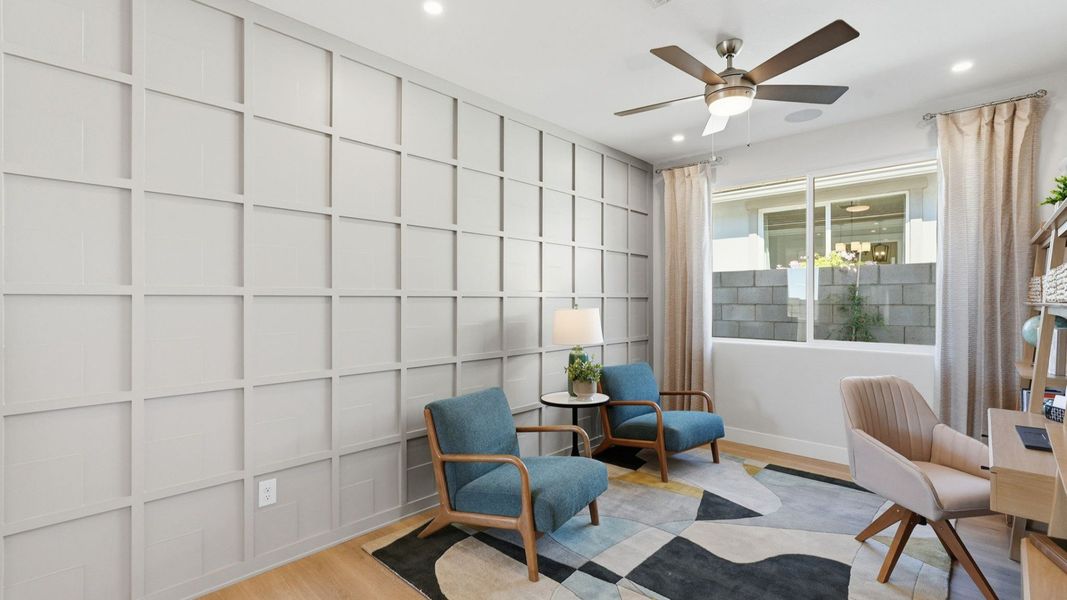 Furnished interior in a model home at Teravalis in Buckeye (Image 52).