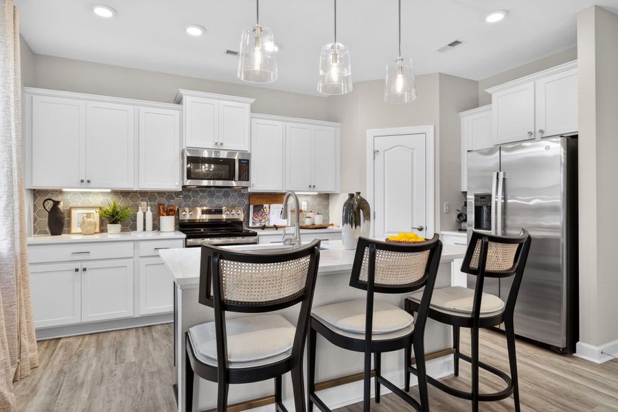 Furnished interior in a model home at Neill's Pointe in Angier (Image 6). Furnished interior in a model home at Neill's Pointe in Angier (Image 6).