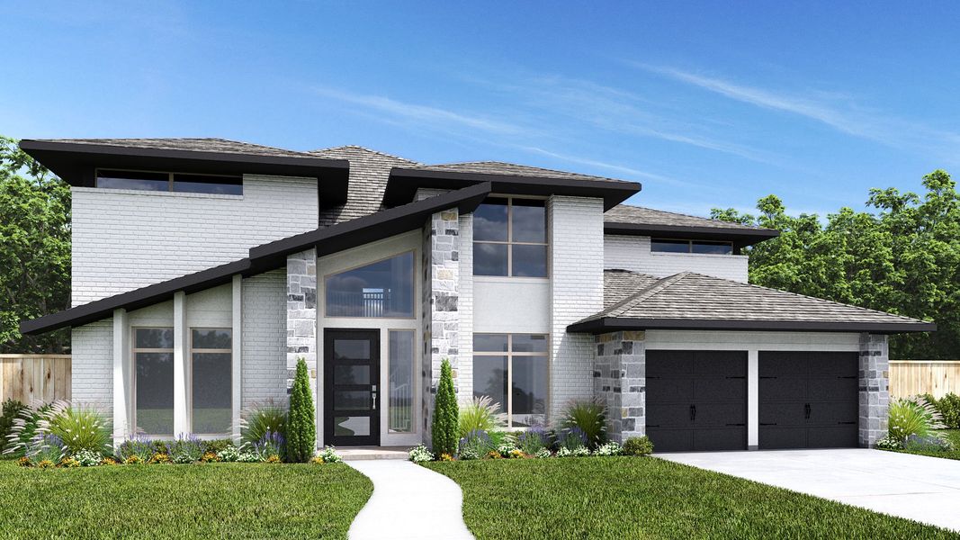 Front exterior of a home in the North Sky community, located in Celina, TX (Image 6).