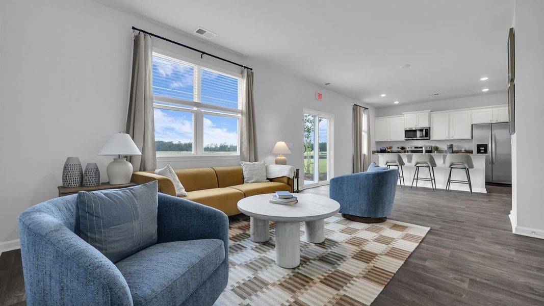 Furnished interior in a model home at The Ranch in Holly Hill (Image 11).