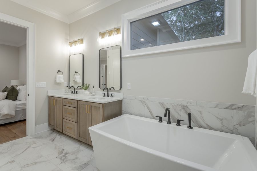 Furnished interior in a model home at Hidden River in Signal Mountain (Image 42).