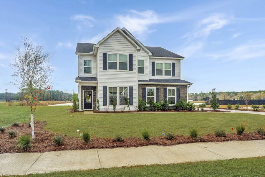 Front exterior of a home in the Timothy Lakes community, located in Ridgeville, SC (Image 15).