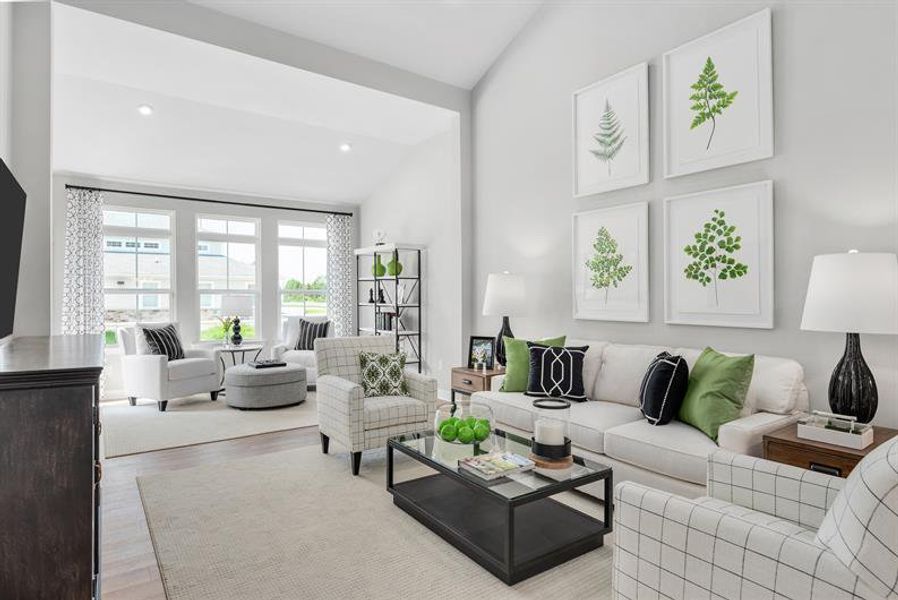 Furnished interior in a model home at Bluffton in Bluffton (Image 3).