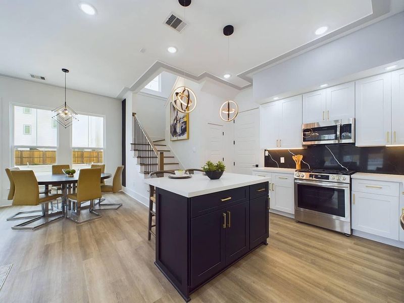 Furnished interior in a model home at Orange Spring Homes in Houston (Image 27).