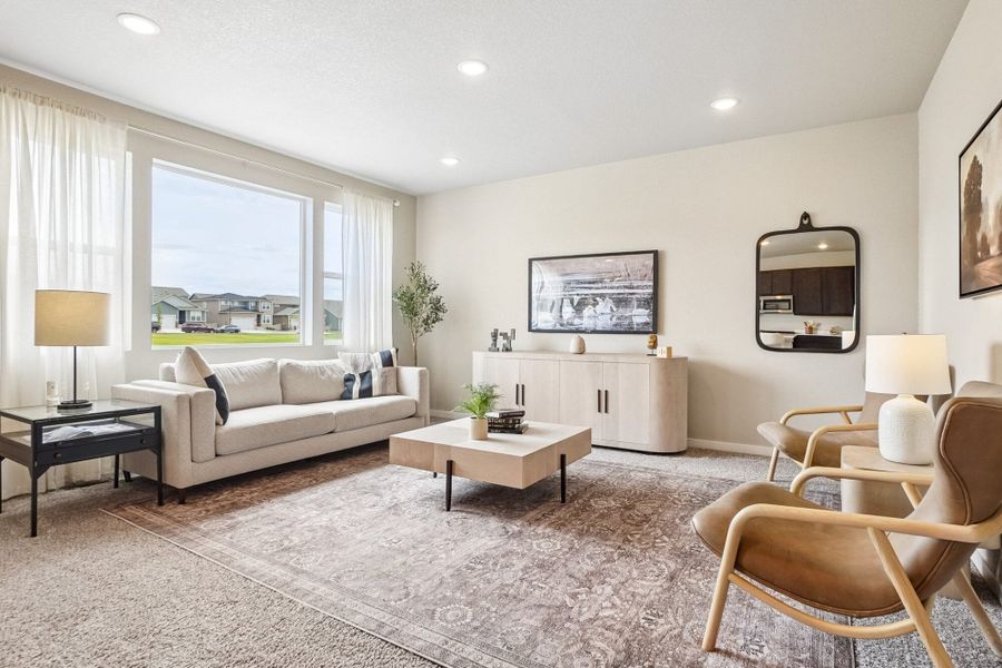 Furnished interior in a model home at Aspen Ranch in Fountain (Image 15).