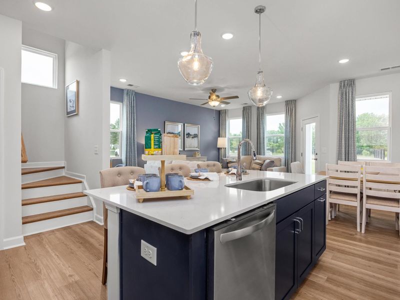 Furnished interior in a model home at Springvale in Willow Spring (Image 6).