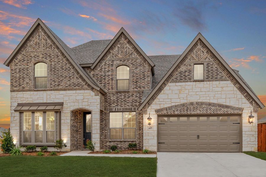 Front exterior of a home in the Belle Meadows community, located in Cleburne, TX (Image 9).
