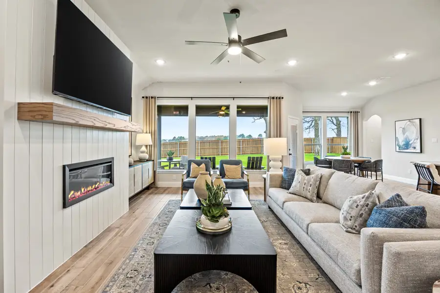 Furnished interior in a model home at Mockingbird Hills - Signature Series in Joshua (Image 7).
