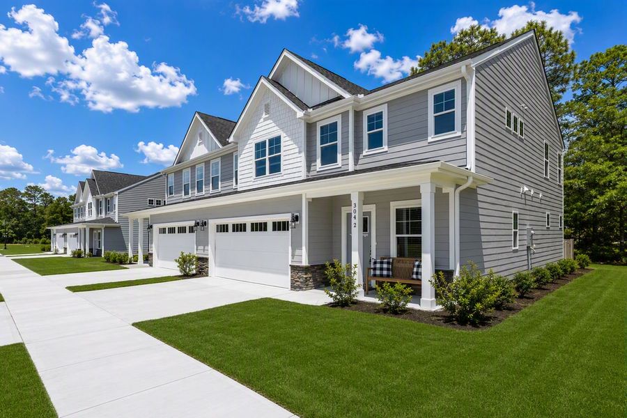 Front exterior of a home in the Rourk Woods community, located in Shallotte, NC (Image 4).