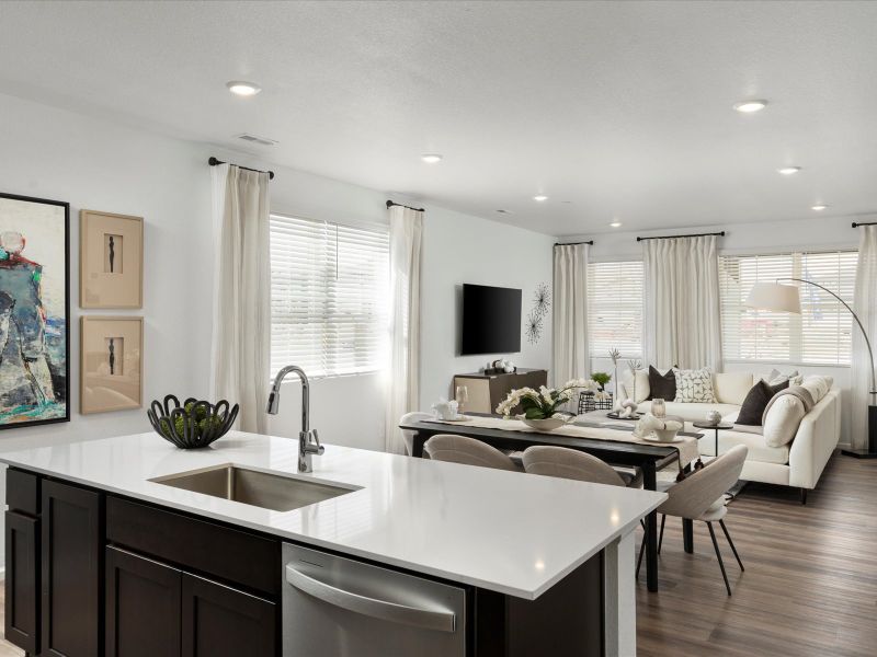 Furnished interior in a model home at Poudre Heights: The Meadow Collection in Windsor (Image 4).