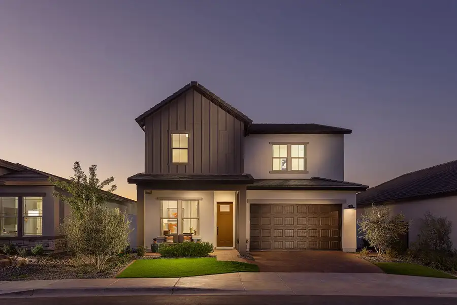 Front exterior of a home in the Artesa at Soleo community, located in San Tan Valley, AZ (Image 3).