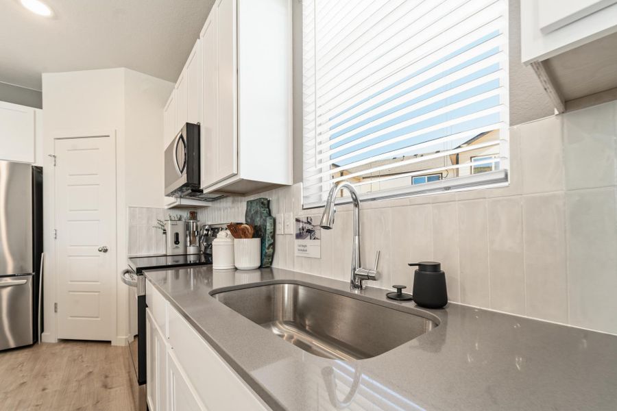 Furnished interior in a model home at Conestoga in Ault (Image 44).