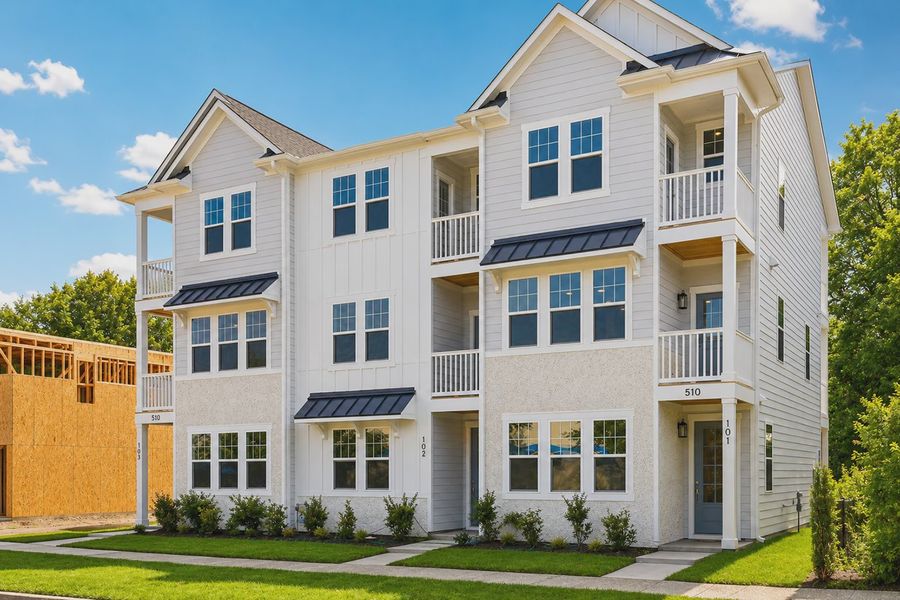 Front exterior of a home in the Downtown Wilmington Collective community, located in Wilmington, NC (Image 2).