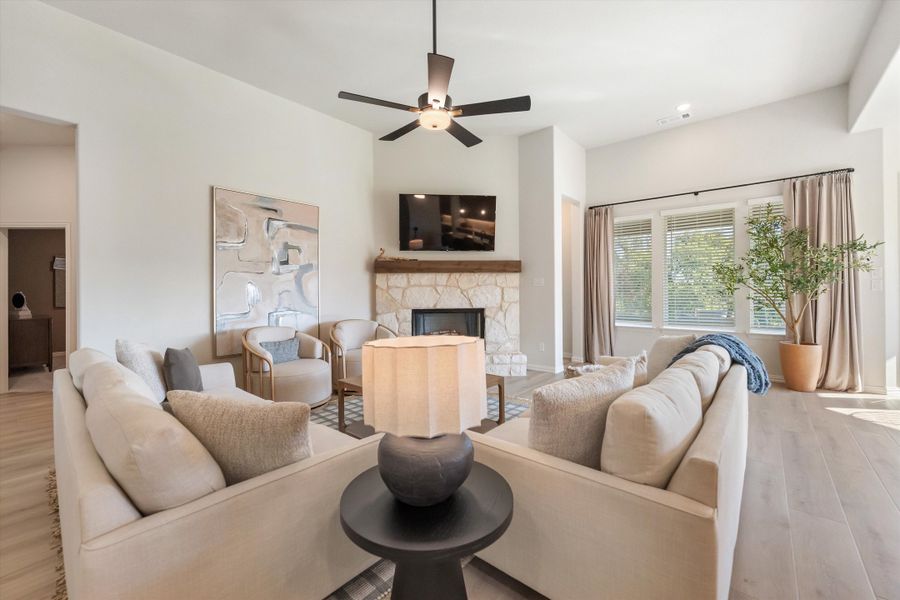 Furnished interior in a model home at Oak Grove Addition in Springtown (Image 27).