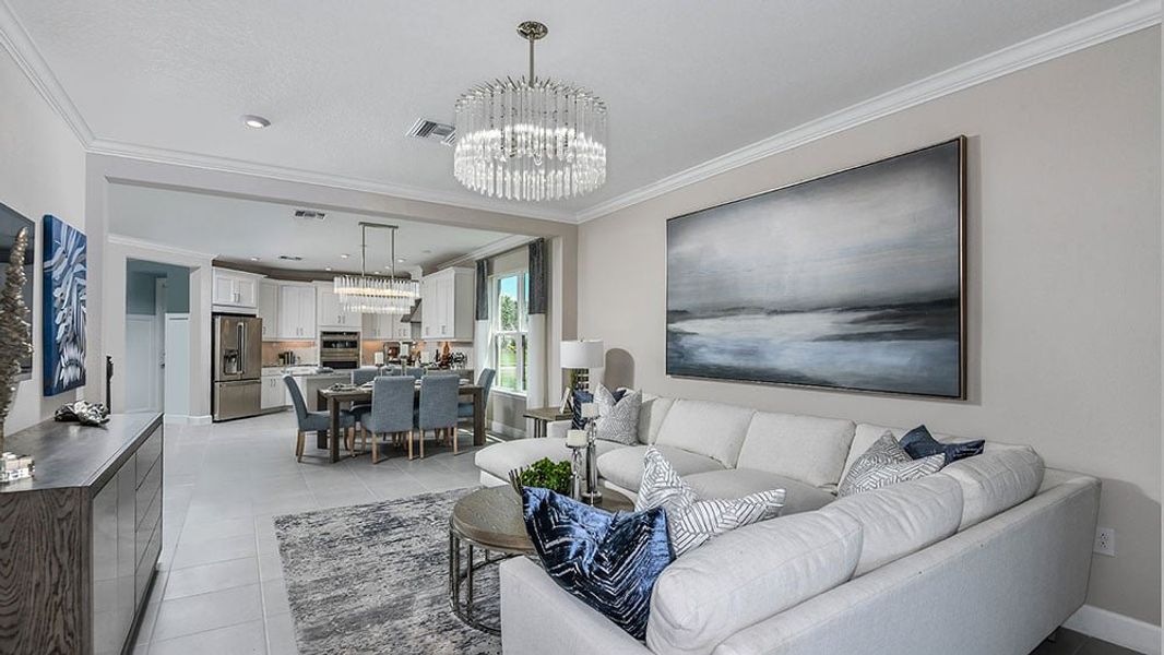 Furnished interior in a model home at Palmero in Nokomis (Image 5). Furnished interior in a model home at Palmero in Nokomis (Image 5).