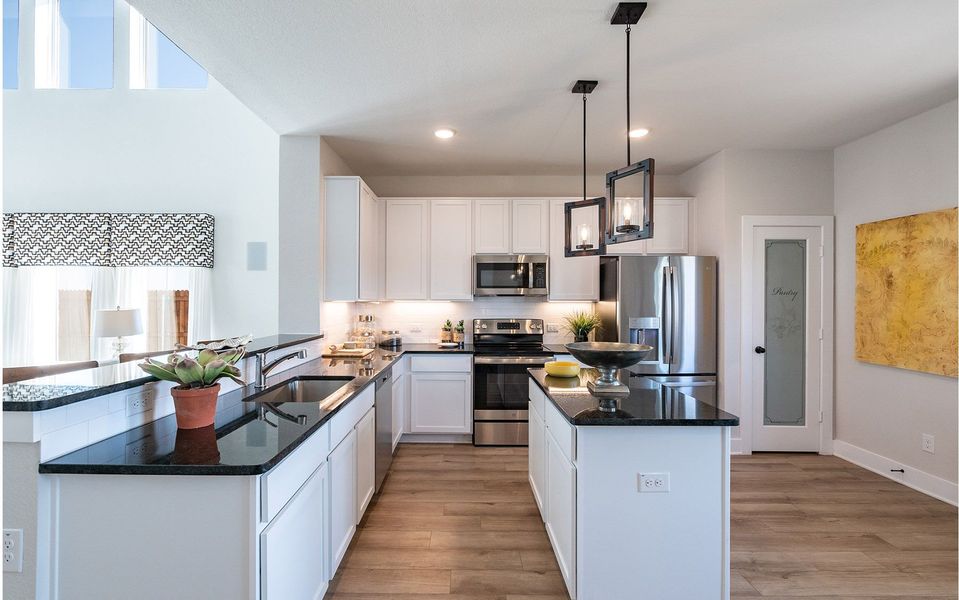 Furnished interior in a model home at The Grove in Sherman (Image 19).