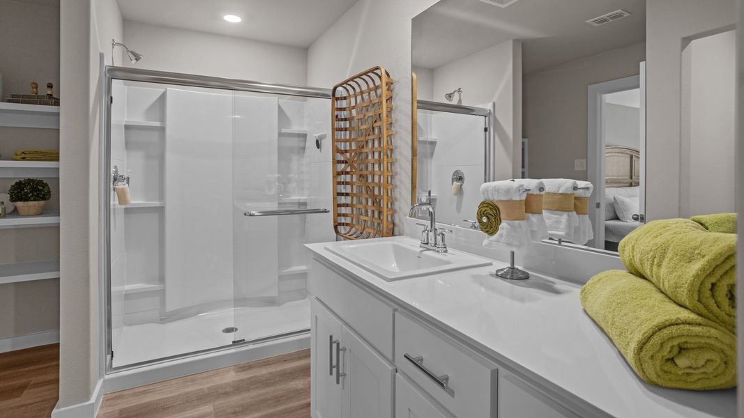 Furnished interior in a model home at Hampton Hills in Abilene (Image 16).