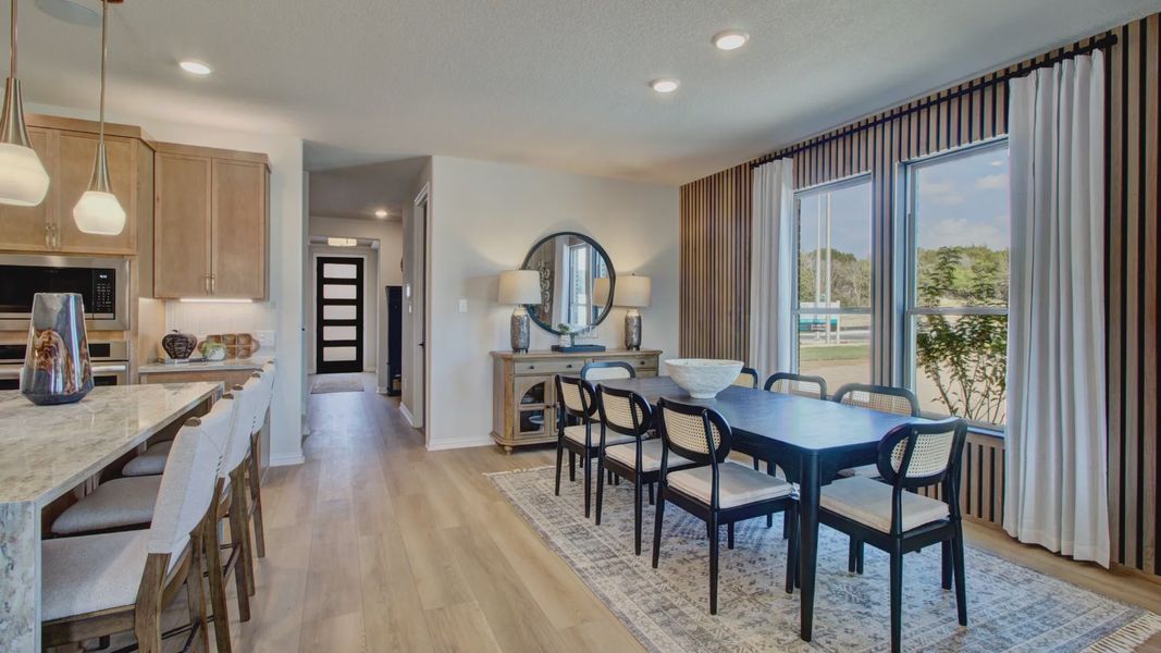 Furnished interior in a model home at Clear Creek in New Braunfels (Image 22).