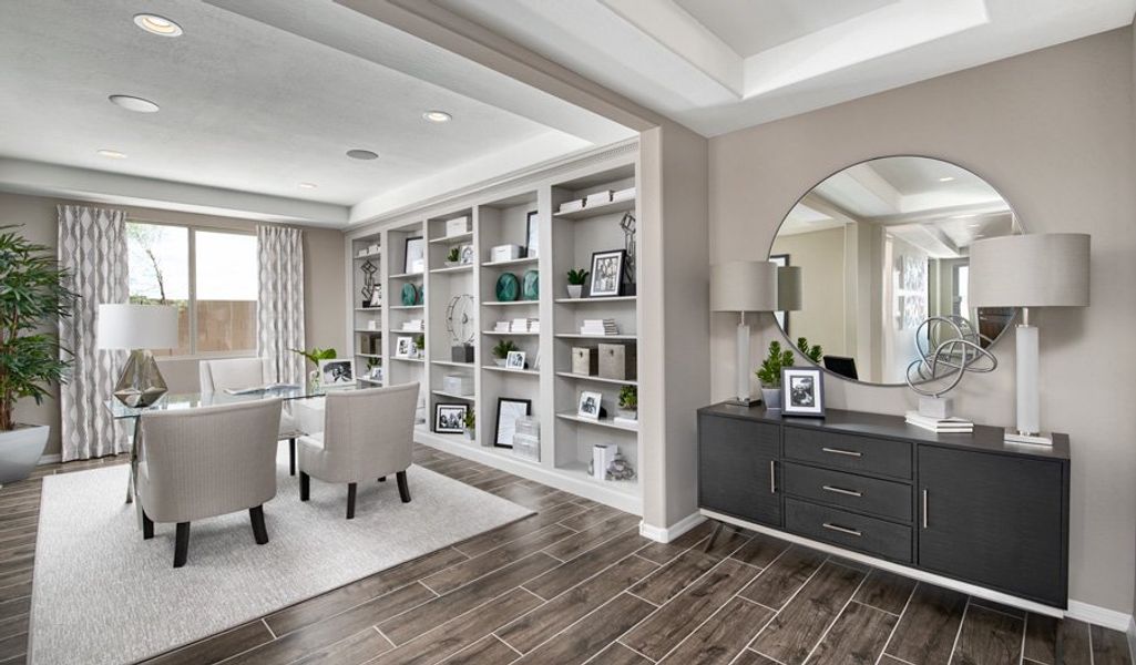 Furnished interior in a model home at Saguaro Reserve III in Marana (Image 21).