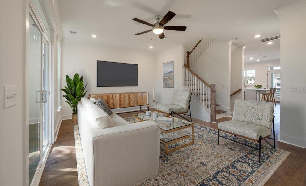 Furnished interior in a model home at New Riverside Village in Bluffton (Image 6).