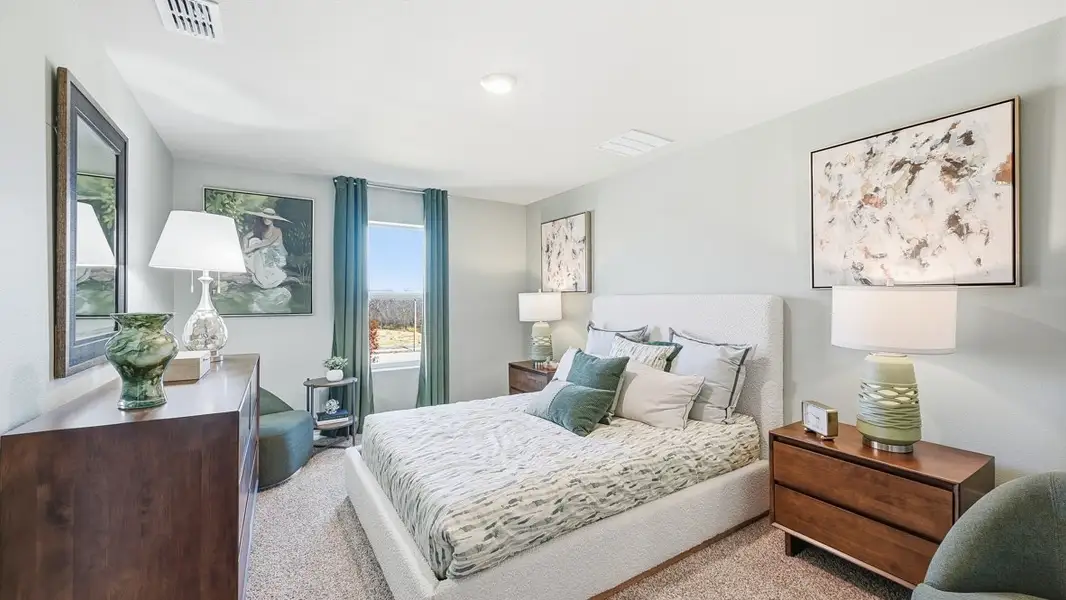 Furnished interior in a model home at Hickory Grove in Krum (Image 6).