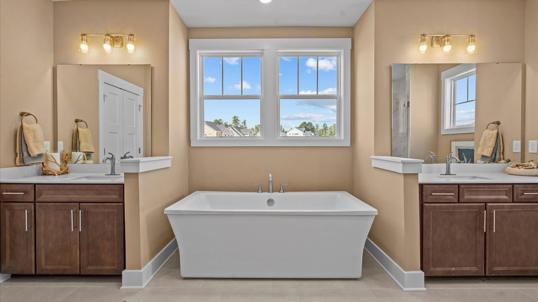 Furnished interior in a model home at Wells Crossing in Seneca (Image 38).