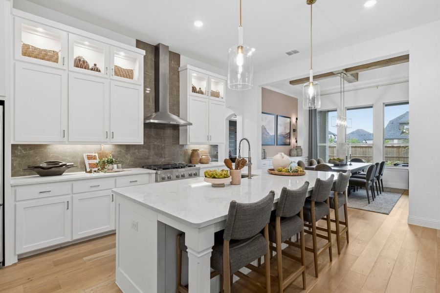 Furnished interior in a model home at Mustang Lakes in McKinney (Image 19).