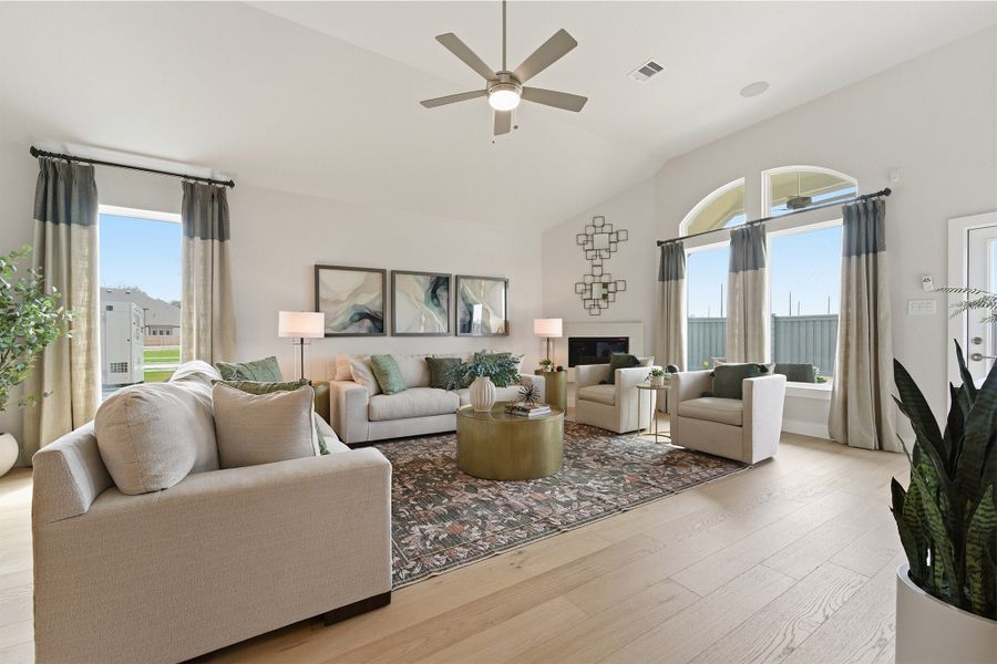 Furnished interior in a model home at Sundance Cove in Crosby (Image 32).