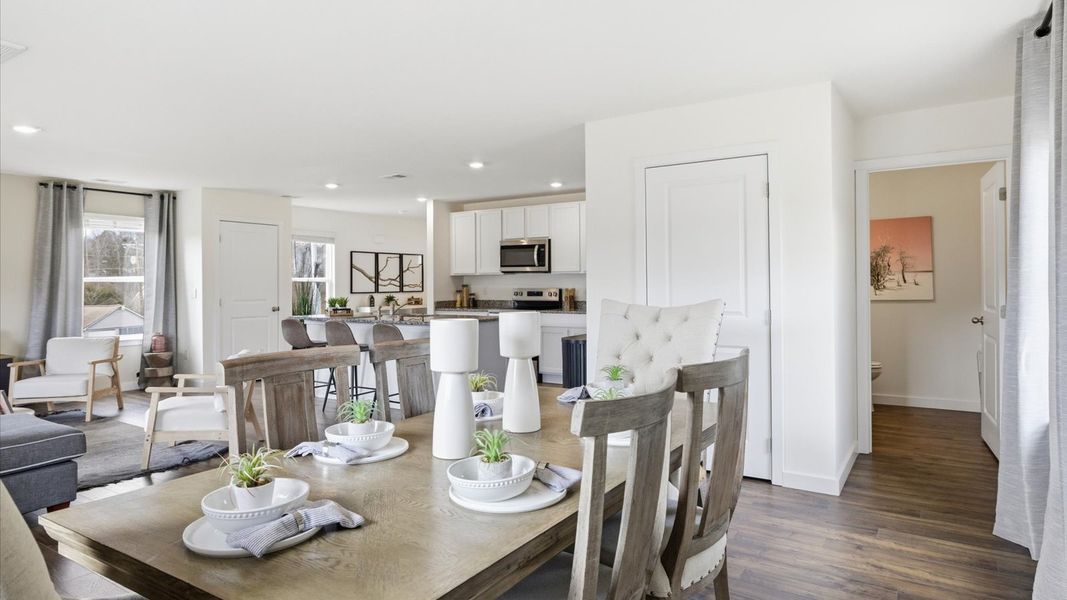 Furnished interior in a model home at Belhaven in Knoxville (Image 20).