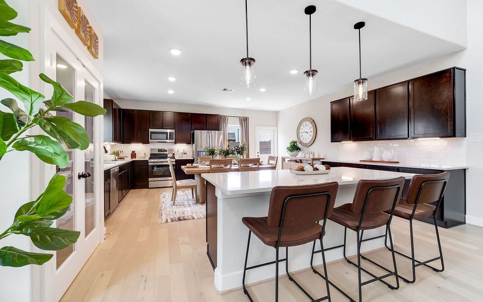 Furnished interior in a model home at River Ranch Meadows in Dayton (Image 39). Furnished interior in a model home at River Ranch Meadows in Dayton (Image 39).