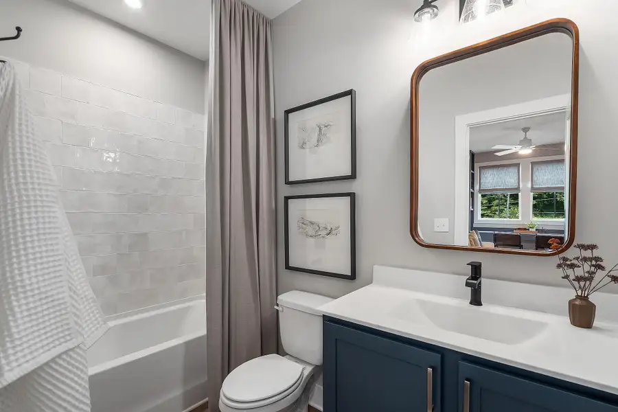Furnished interior in a model home at Social Circle in Chattanooga (Image 37).