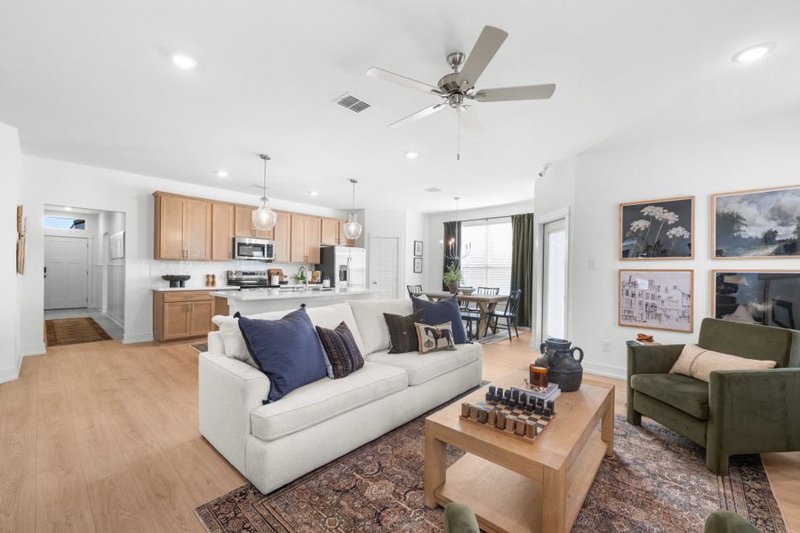 Furnished interior in a model home at The Valley at Great Hills Single Family in Copperas Cove (Image 3).