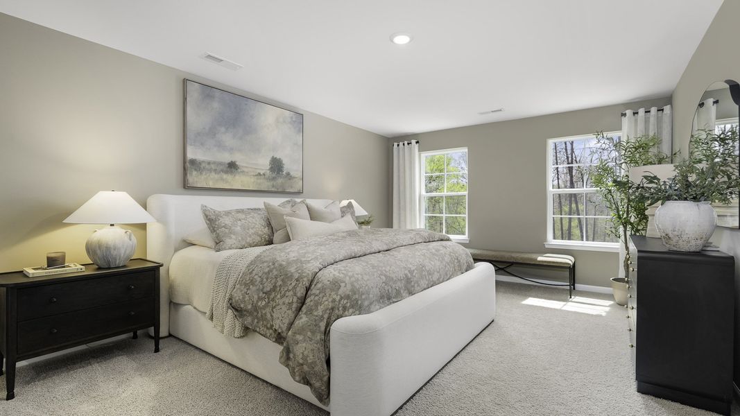 Furnished interior in a model home at Greystone North in Stoneville (Image 23). Furnished interior in a model home at Greystone North in Stoneville (Image 23).