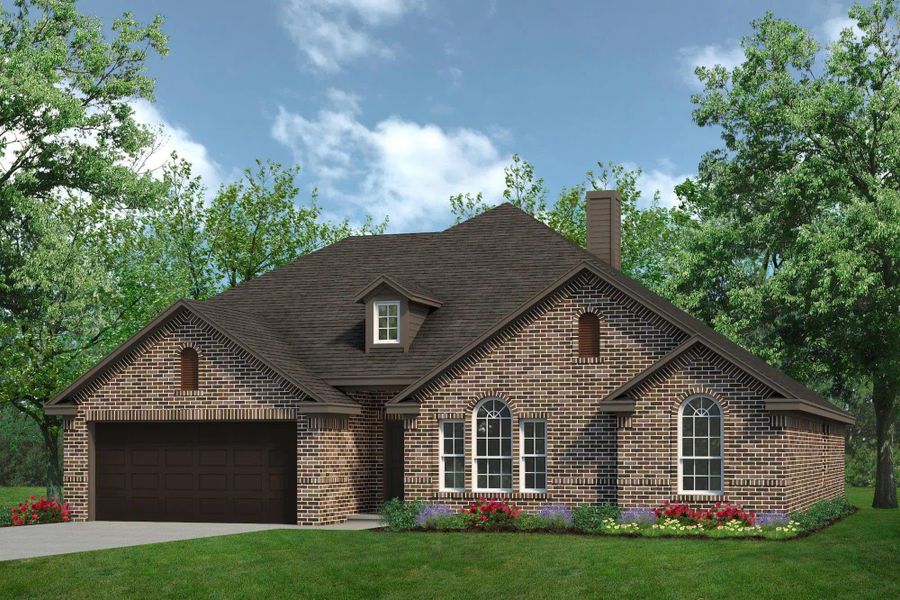 Elevation A | Concept 2393 at Coyote Crossing in Godley, TX by Landsea Homes