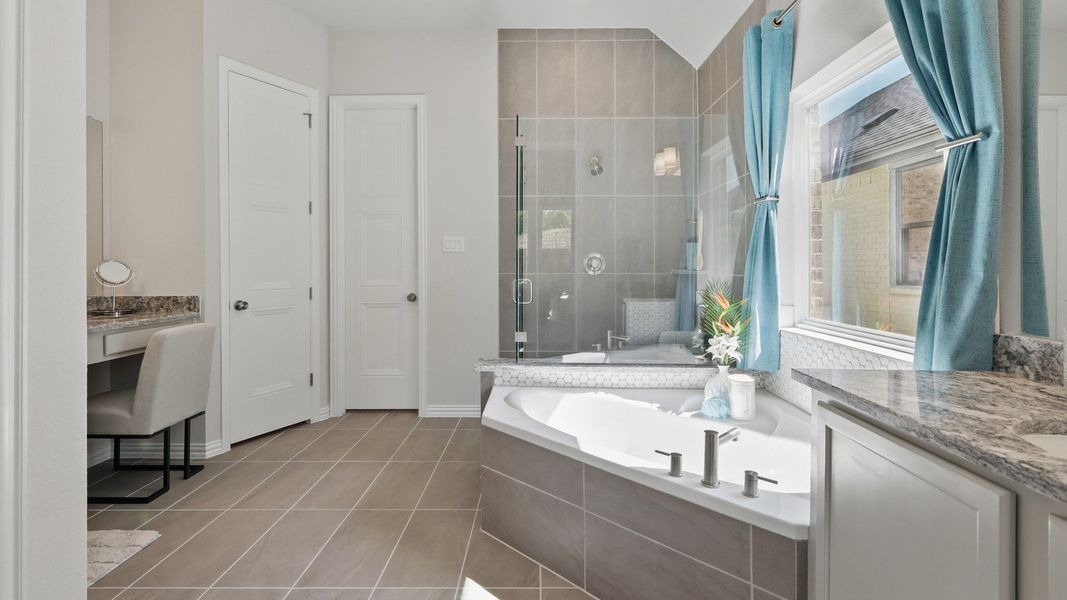 Furnished interior in a model home at Westside Preserve Premier in Midlothian (Image 22).