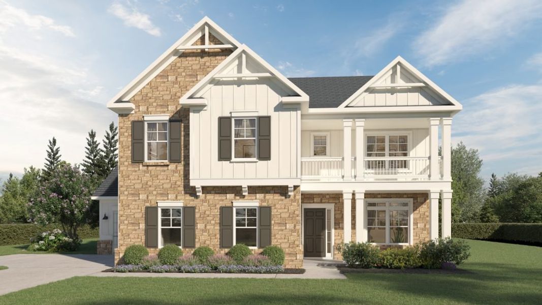 Front exterior of a home in the Walters Creek community, located in Douglasville, GA (Image 7). Front exterior of a home in the Walters Creek community, located in Douglasville, GA (Image 7).