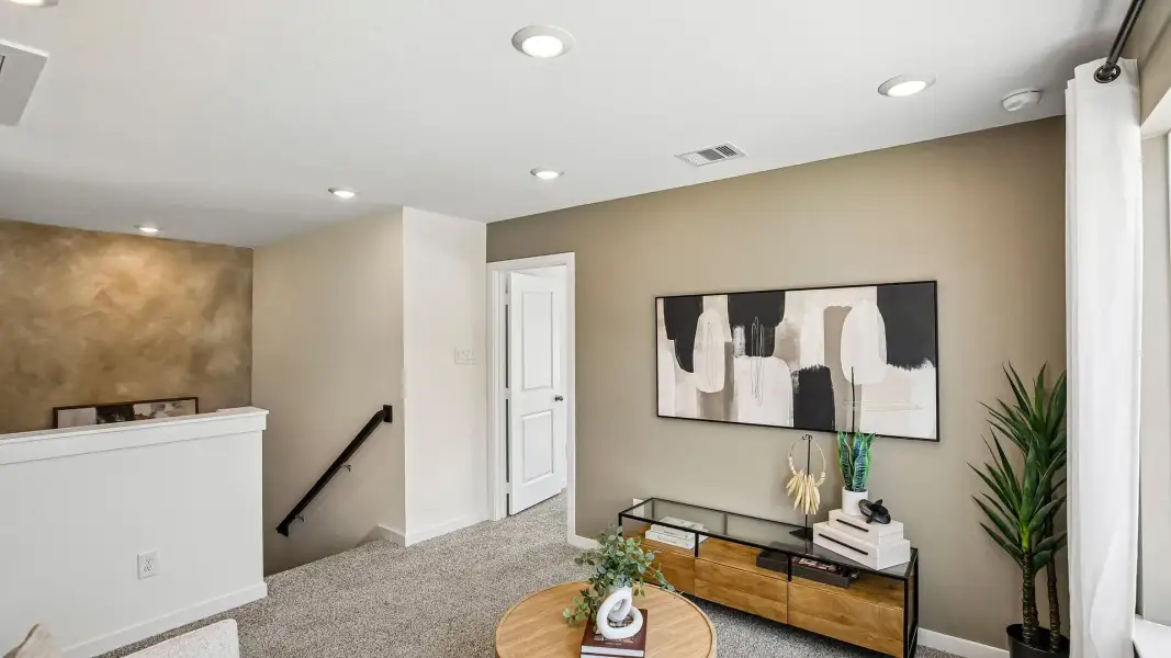 Furnished interior in a model home at Palmi in Houston (Image 9). Furnished interior in a model home at Palmi in Houston (Image 9).