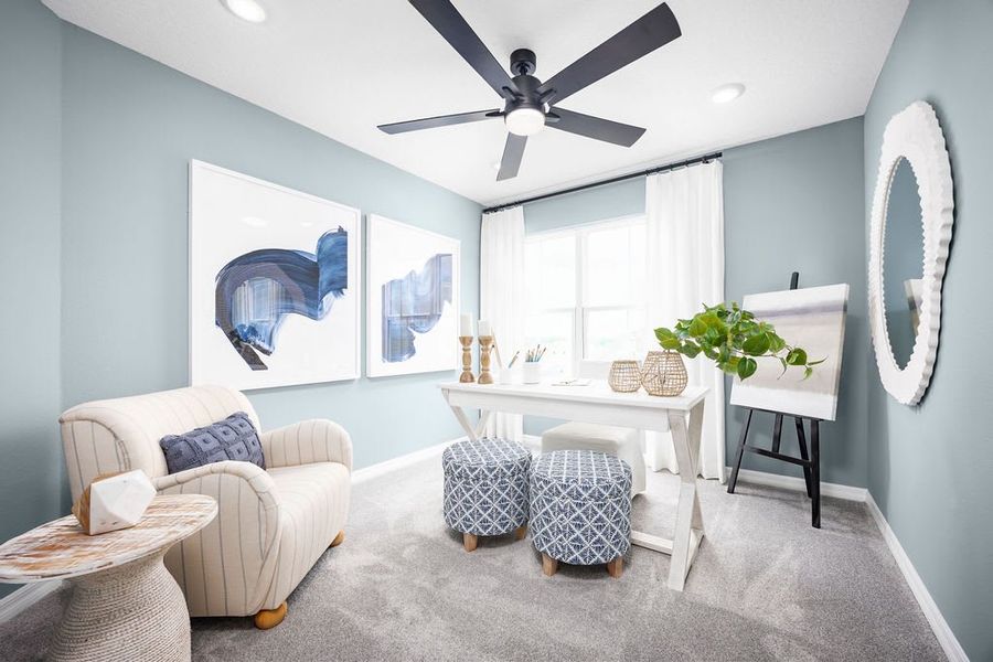 Furnished interior in a model home at Hodges Reserve in Howey-in-the-Hills (Image 6).