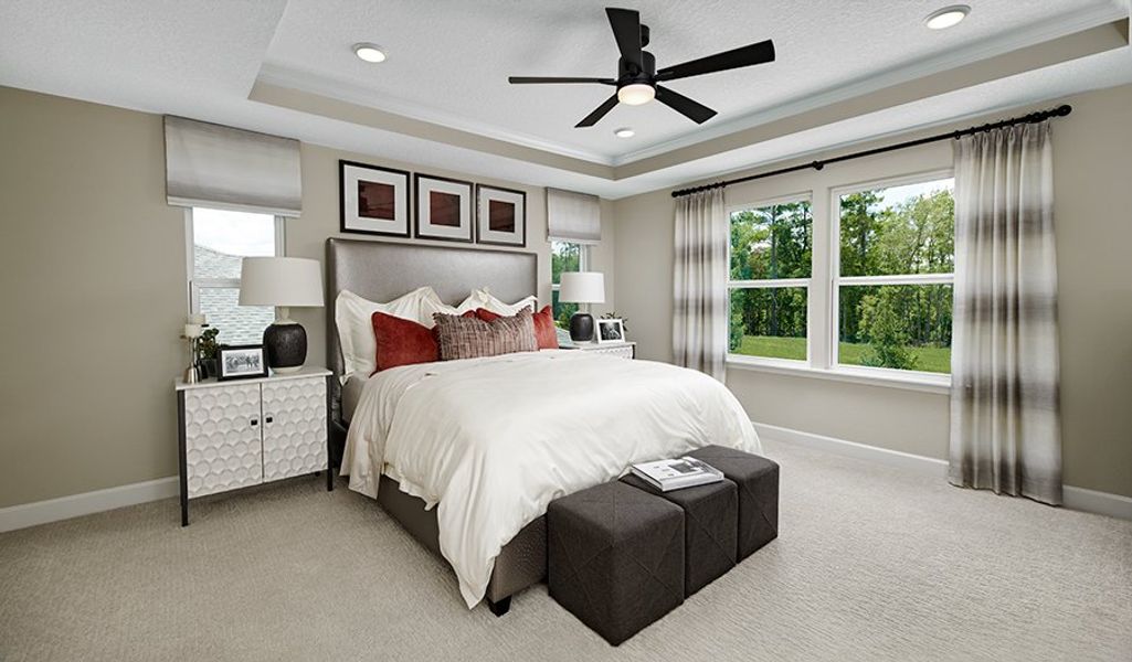 Furnished interior in a model home at Laurelton in Green Cove Springs (Image 8). Furnished interior in a model home at Laurelton in Green Cove Springs (Image 8).