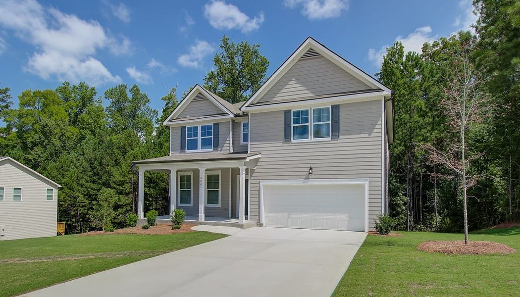Front exterior of a home in the Tell River community, located in Atlanta, GA (Image 6).
